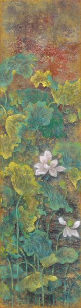 近现代 蔡小丽 荷花四屏Scan070601-03ok-RGBok-y 61x23