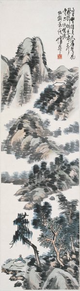 近现代 蒲华 山水-2 32x115[山水]