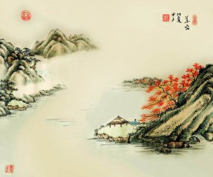 近现代 萧嵒 国画山水230 60×50[山水]