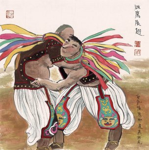 近现代 胡永凯 雄鹰 70x70[人物]