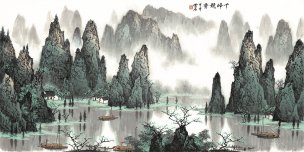 近现代 白雪石 千峰竞秀scan100112-01 138x69[山水]