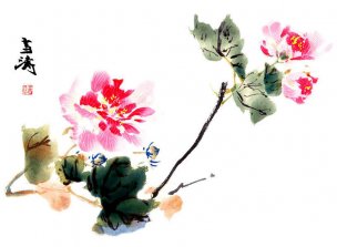 近现代 王雪涛 芙蓉 34x25 [花鸟] 