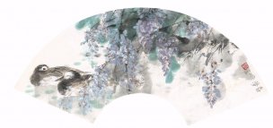 近现代 王明明 花鸟扇页-10 [花鸟]