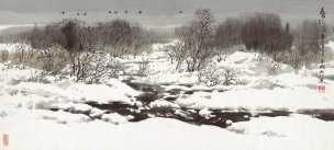 近现代 牟成 春韵-X-2 90X41[山水]