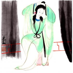近现代 林风眠 晓装[人物] 