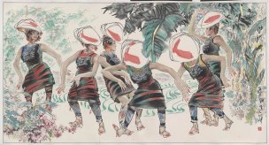 近现代 梁秋生 帕织央-95x180 [人物] 