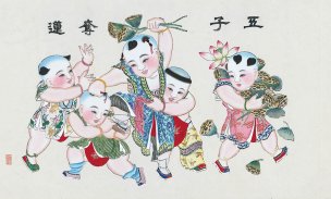 近现代 杨柳青 年画-17 101x61[人物]