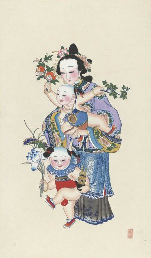 近现代 杨柳青 年画-09 62x108[人物]