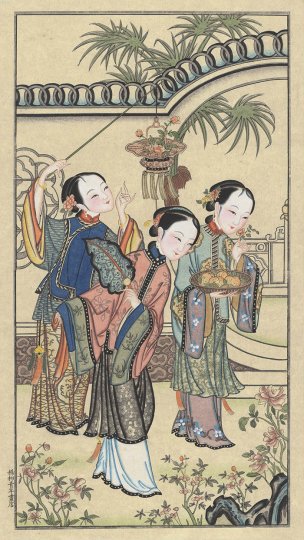 近现代 杨柳青 年画-04 68x122[人物]