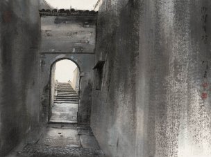 近现代 杨明义 江南白桥 CA0803060-040  45.5x34.5[山水
