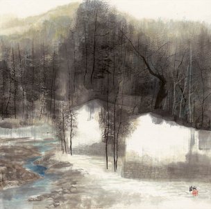 近现代 杨家永 山水系列之四-X-3 69X69[山水]