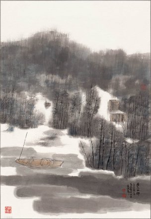 近现代 杨家永 梦入水乡-X-3 69X100[山水]