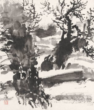 近现代 杜海涛 雪景-Z-2  59×69[山水] 