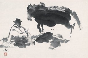 近现代 杜海涛 牧马人-Z-2  69×46[人物] 