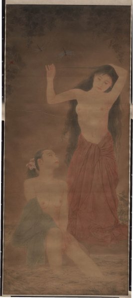 近现代 李爱国 工笔画-1 (6) 87X195[人物] 