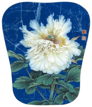 近现代 李晓明 香玉 38x44[花鸟] 