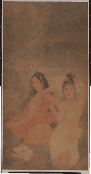 近现代 李爱国 工笔画-1 (8) 170X89[人物]