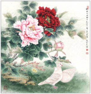 近现代 李晓明 花鸟作品大图 (9)[花鸟]