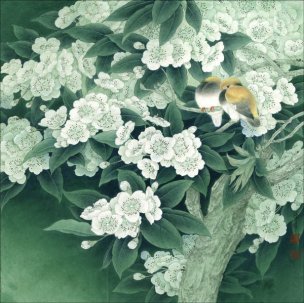 近现代 李晓明 花鸟作品大图 (32)[花鸟]