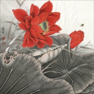 近现代 李晓明 花鸟作品大图 (21)[花鸟]