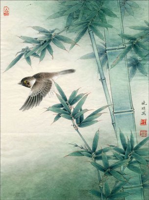 近现代 李晓明 花鸟作品大图 (3)[花鸟]