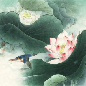 近现代 李晓明 花鸟作品大图 (23)[花鸟]