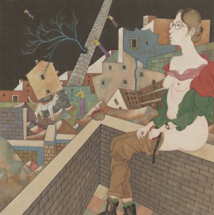 近现代 李孝萱 (6) 40X40[人物]