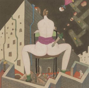 近现代 李孝萱 (4) 40X40[人物]