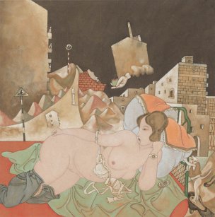 近现代 李孝萱 (13) 40X40[人物]