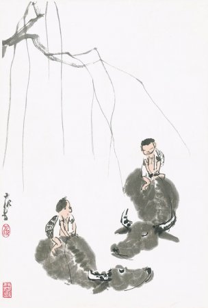 近现代 李可染 佚名3 45X67[人物] 