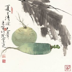 近现代 朱军 ca10007006-册页十二开-12 27x27[花鸟]