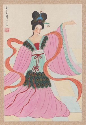 近现代 曹梦芹 贵妃起舞（圣彩虹原始扫描） 6