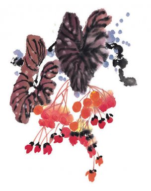 近现代 佚名 花卉图册J173-69-国画百花争艳313[花鸟 