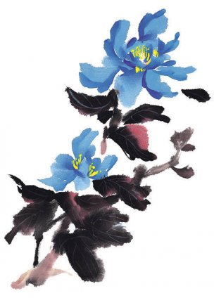 近现代 佚名 花卉图册J173-69-国画百花争艳309[花鸟 
