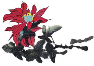 近现代 佚名 花卉图册J173-69-国画百花争艳292[花鸟