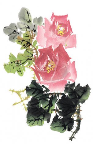 近现代 佚名 花卉图册J173-69-国画百花争艳286[花鸟