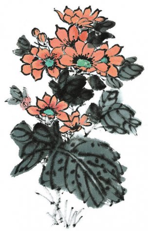 近现代 佚名 花卉图册J173-69-国画百花争艳248[花鸟