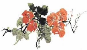 近现代 佚名 花卉图册J173-69-国画百花争艳148[花鸟