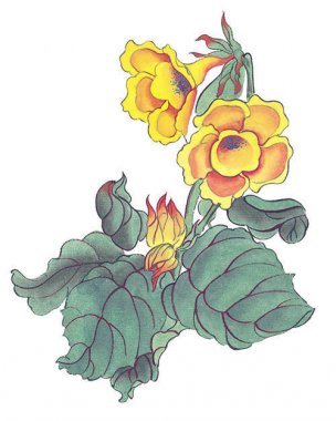 近现代 佚名 花卉图册J173-69-国画百花争艳158[花鸟