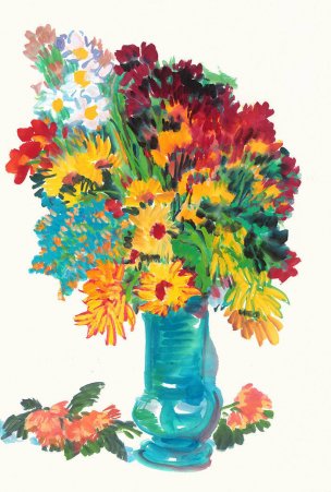 近现代 佚名 花 B04-101x68 [花鸟]