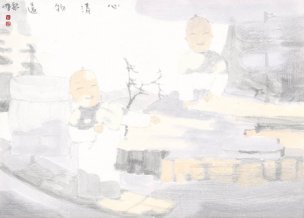近现代 佚名 翰7BC4~1  46×33[人物]