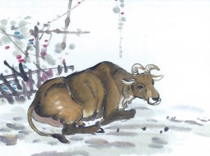 近现代 佚名 生肖动物集J173-77-国画生肖动物8[走