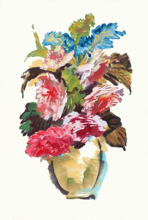 近现代 佚名 花 B08-101x68 [花鸟]