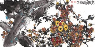 近现代 佚名 芭蕉 136X67[花鸟]