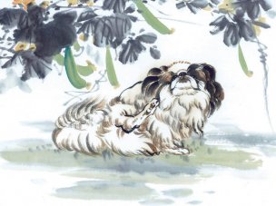 近现代 佚名 生肖动物集J173-77-国画生肖动物71[走