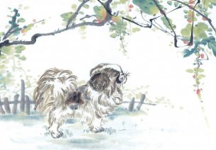 近现代 佚名 生肖动物集J173-77-国画生肖动物70[走