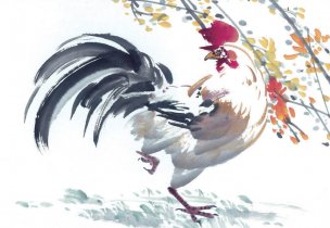 近现代 佚名 生肖动物集J173-77-国画生肖动物65[走