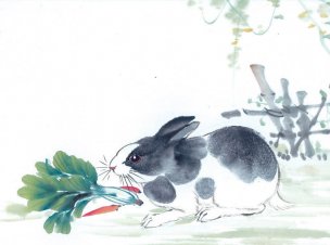 近现代 佚名 生肖动物集J173-77-国画生肖动物23[走