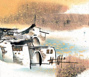 近现代 佚名 江南水乡画册J173-74-国画江南水乡