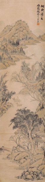 近现代 佚名 湖香清友[山水]